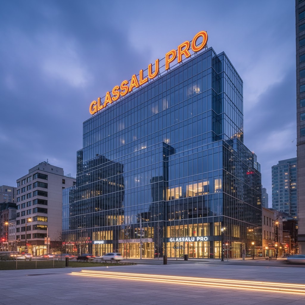 WYKONANIE FASADY W BIUROWCU